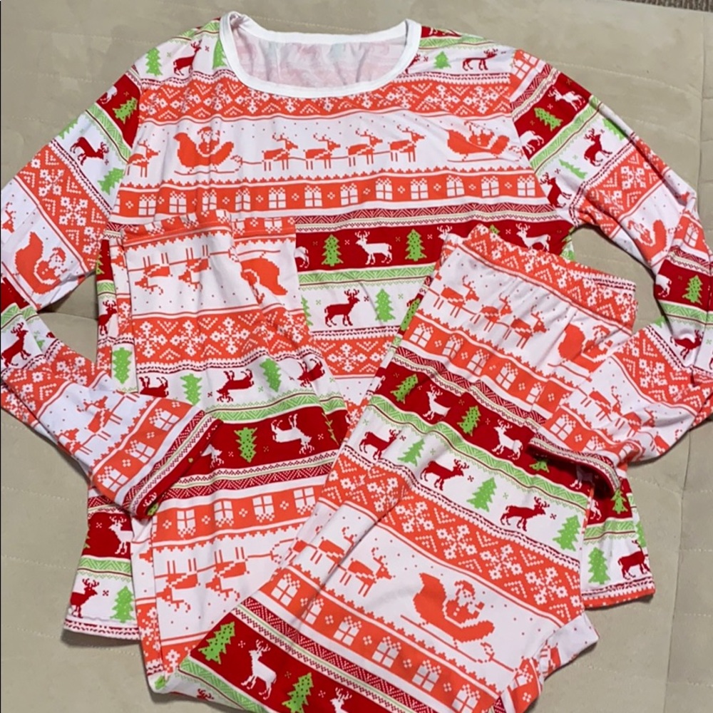 Men’s Christmas Pajamas Set - Size Large